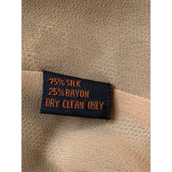 Rare VTG 80s Creme De Silk 3X Abstract Animal Print Silk Tropical Shirt RL10440 - Picture 3 of 8